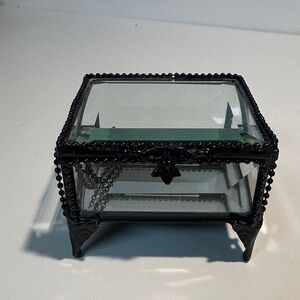 Glass/mirror jewelry box